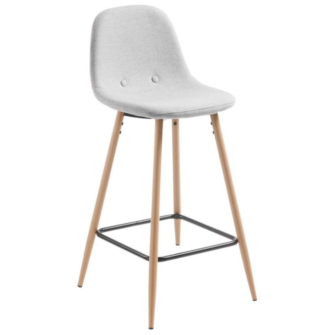 Полубарный стул светло-серый Nilson от La Forma