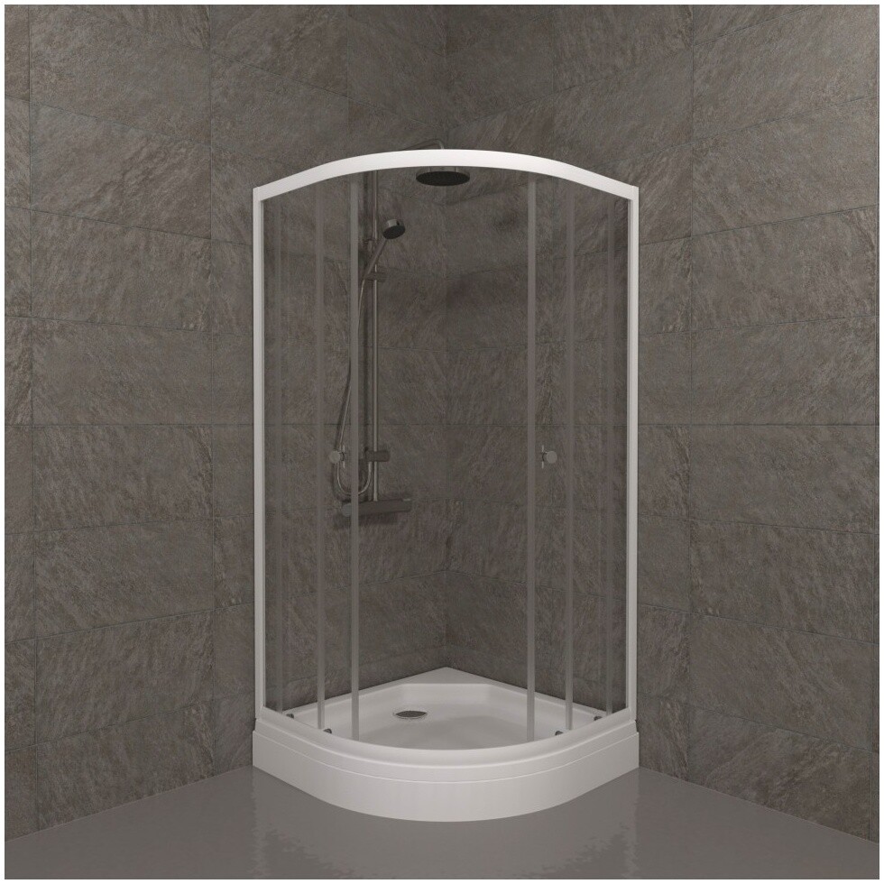 Душевой уголок 90х90 см белый Triton "Ультра А" Щ0000061806 - изображение 5