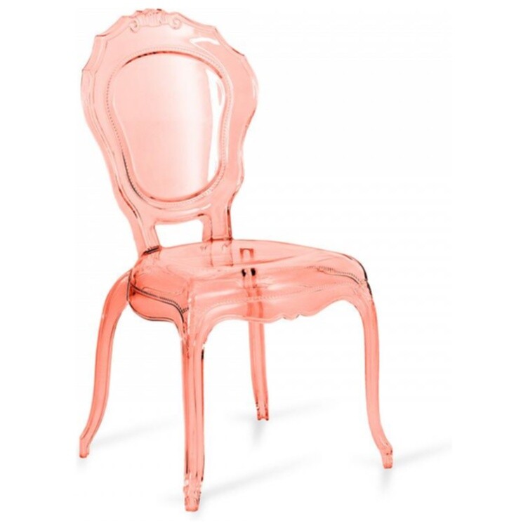 Кресло пластиковое розовое Gentry simple
