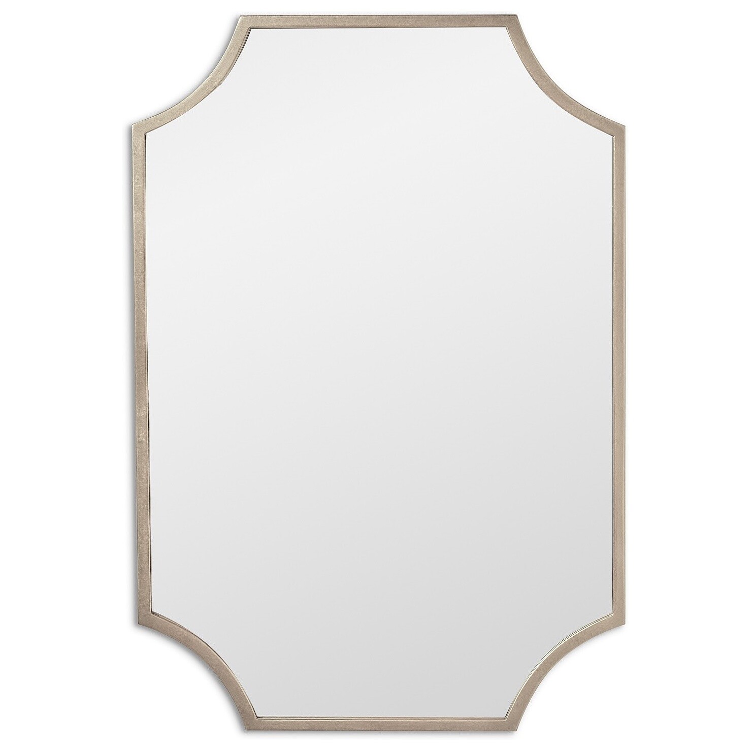 Зеркало настенное влагостойкое в раме серебро Lyra Silver Svart