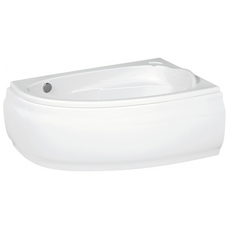 Ванна акриловая асимметричная правая 140x90 см белая Cersanit Joanna new 63335
