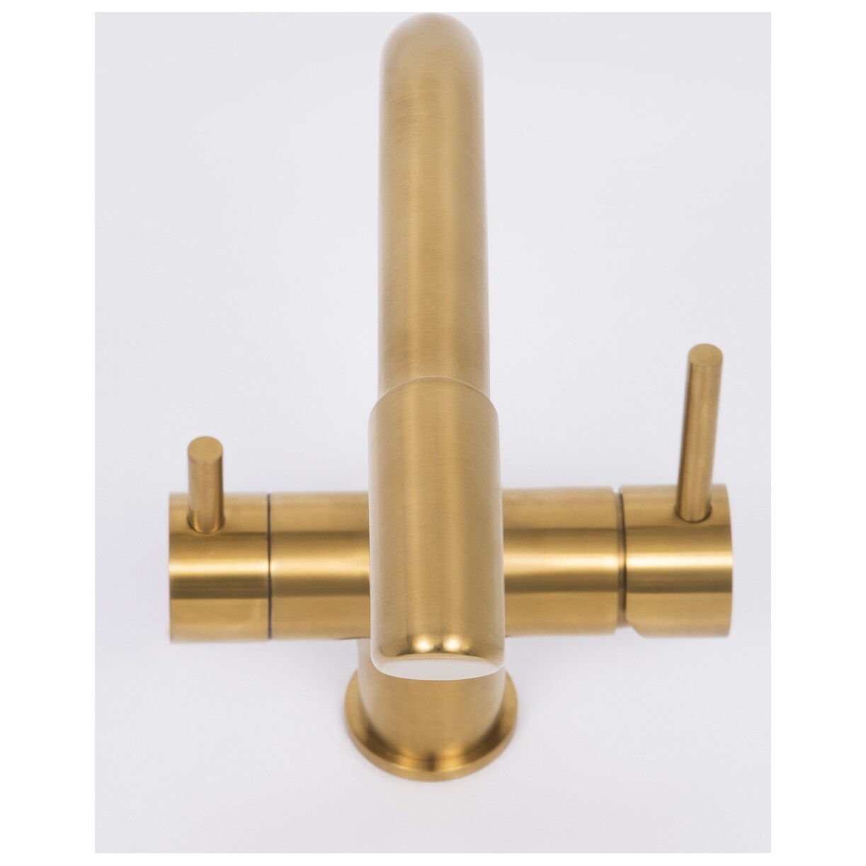 Смеситель для кухни под фильтр из латуни золотой Wasserkraft A8387 - изображение 8