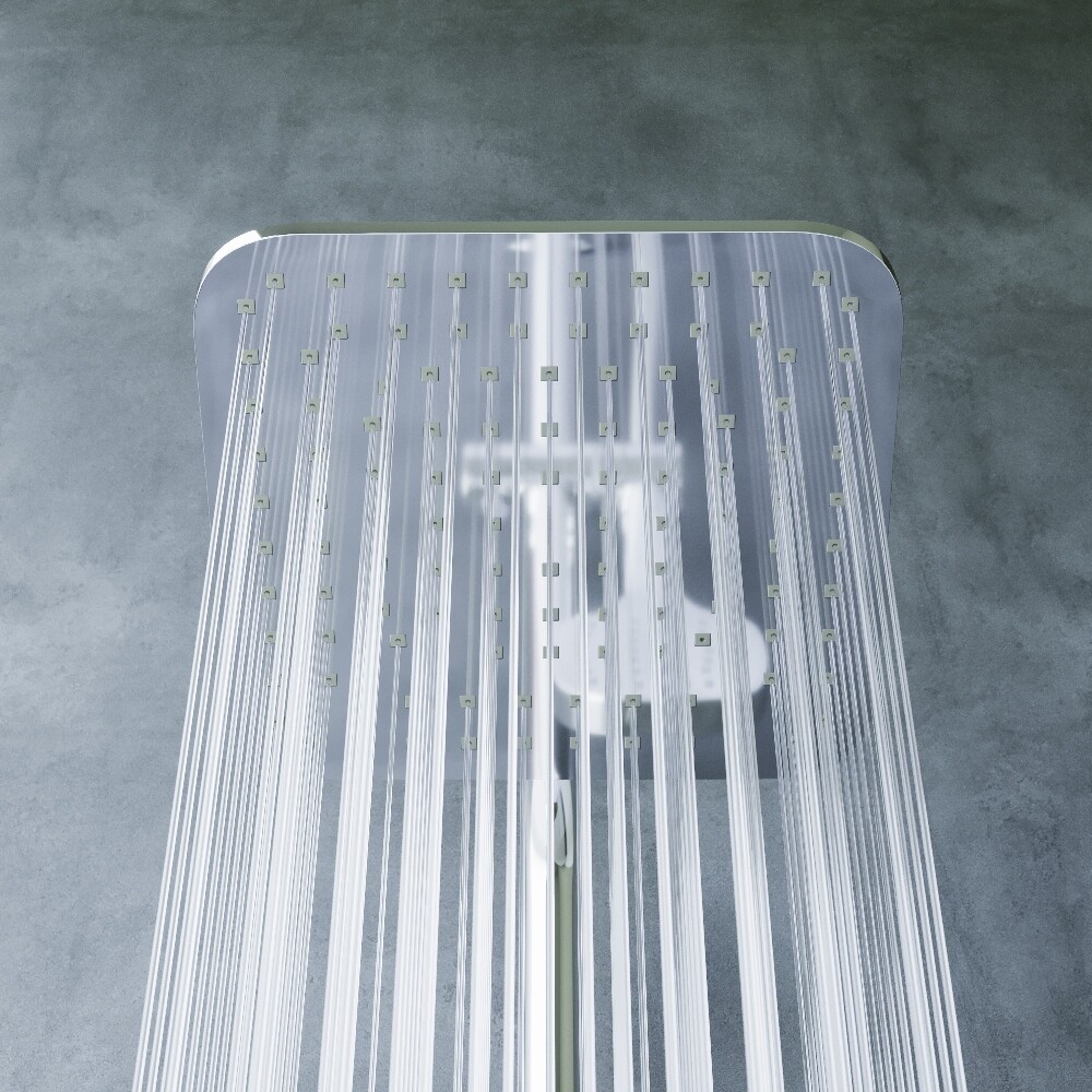 Душевая стойка с верхним душем и держателем хром Diwo "Новгород" DW-NOV-70-000 - изображение 6