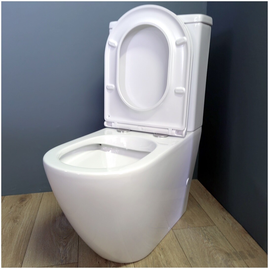 Унитаз-компакт безободковый с микролифтом белый Creto Logan L5 1005-001-L6CW - изображение 7