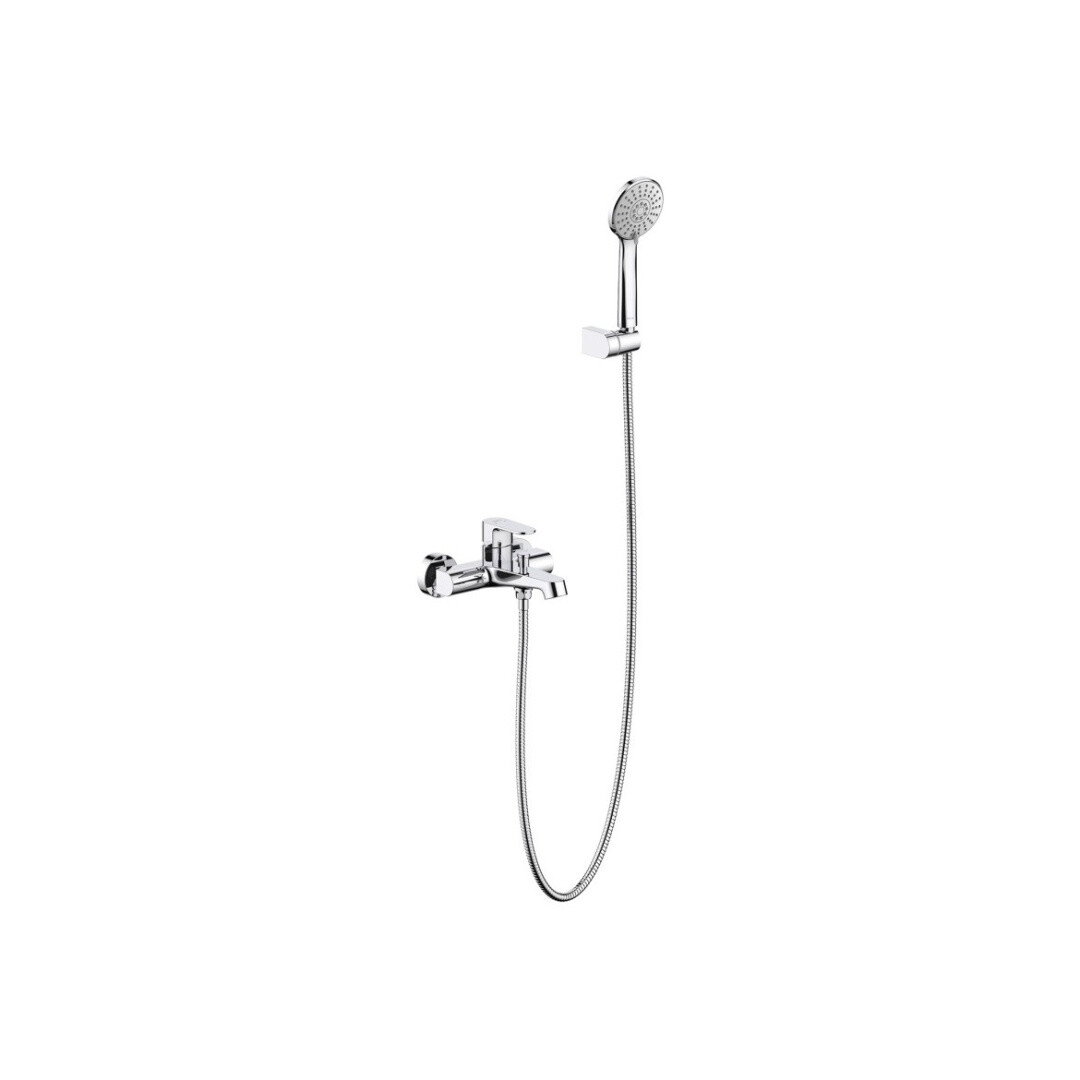 Душевой комплект со смесителем для ванны хром Aquatek &quot;Оберон&quot; AQ1249CR