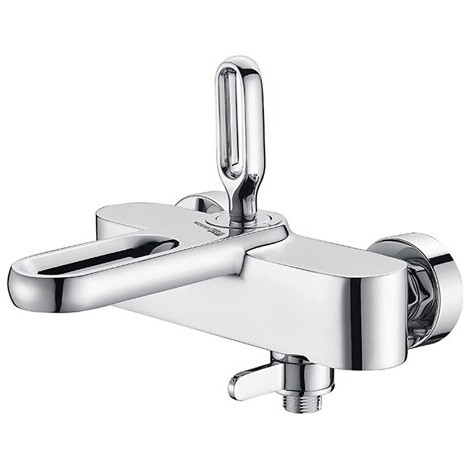 Смеситель для ванны с коротким изливом хром Wasserkraft Kammel 1801