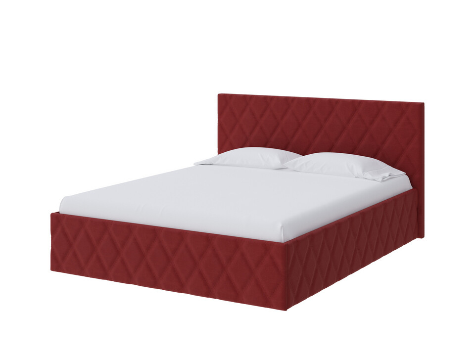 Кровать двуспальная 180х190 см красная Fresco