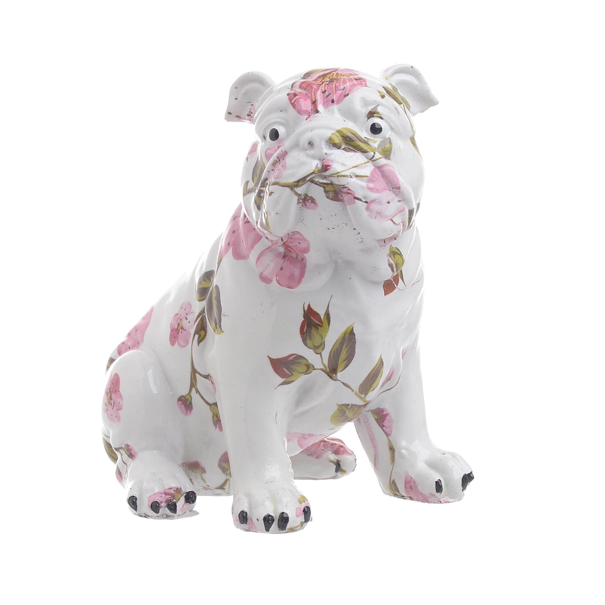 Статуэтка бело-розовая Dog Athis-Mons