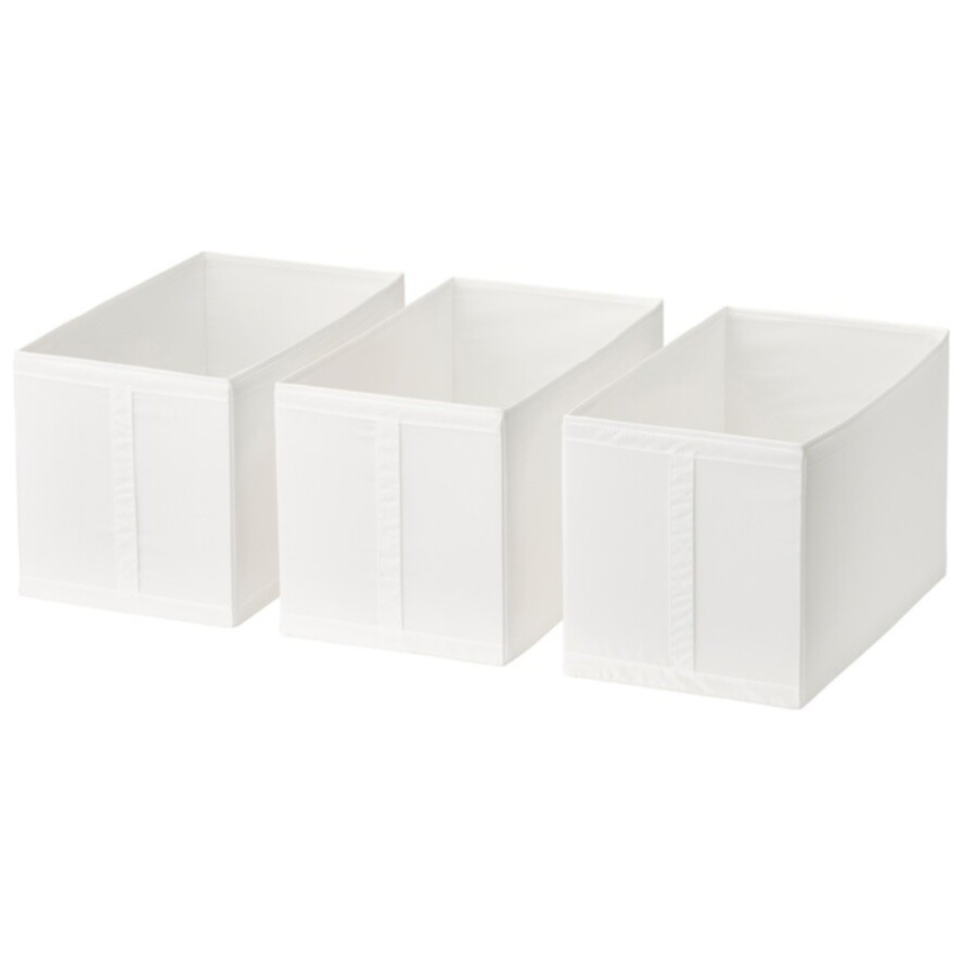 Коробки для хранения 3 шт 31х55 см белые Forvaringsvaska