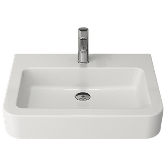 Раковина фарфоровая прямоугольная белая Bocchi Scala Pro 1123-001-0126