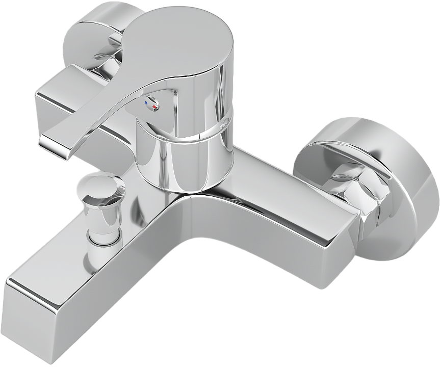 Смеситель для ванны с душем хром Mega Sun MG-SUN01 - изображение 7