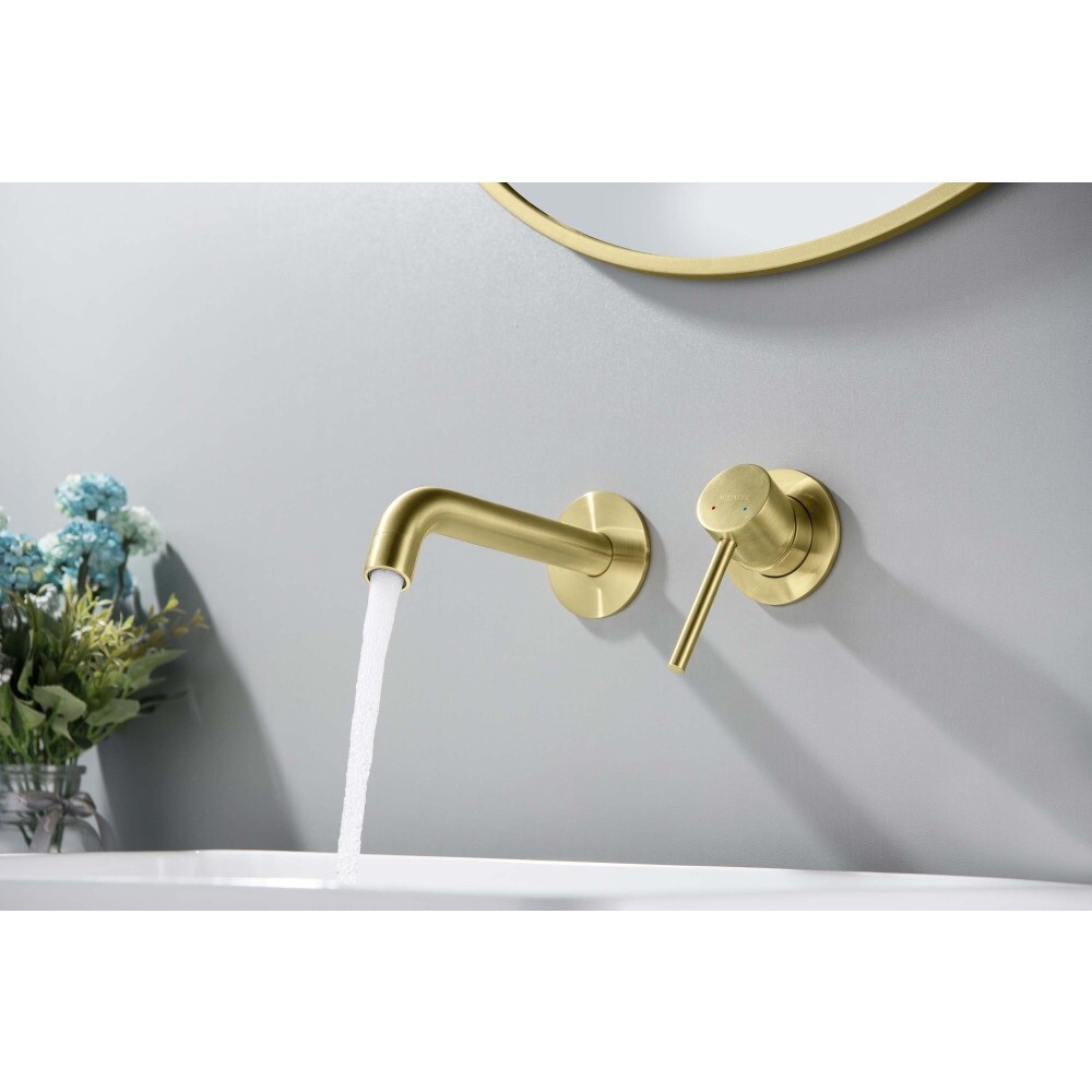 Смеситель для раковины встраиваемый золотой Aquatek "Европа" AQ1313BG - изображение 10