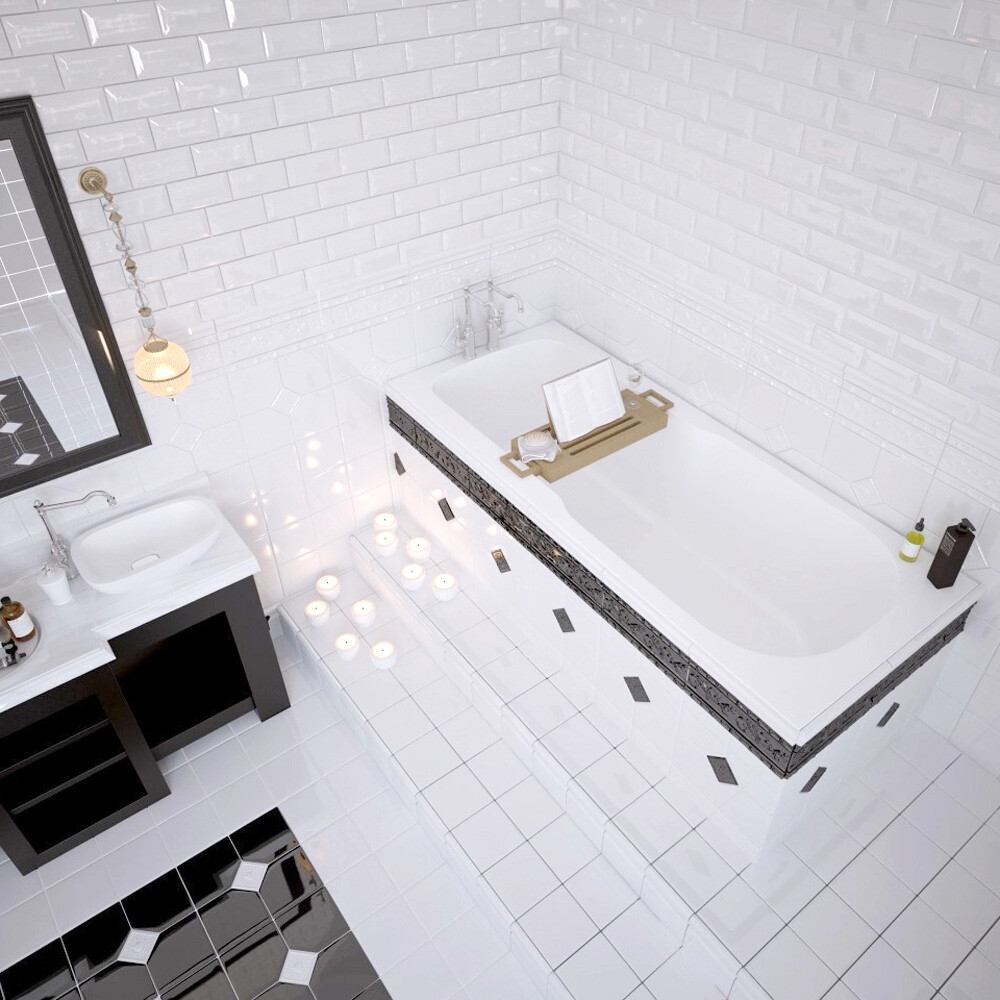 Ванна акриловая 75х150 см белая Artemis Flora 10110300501028 - изображение 6