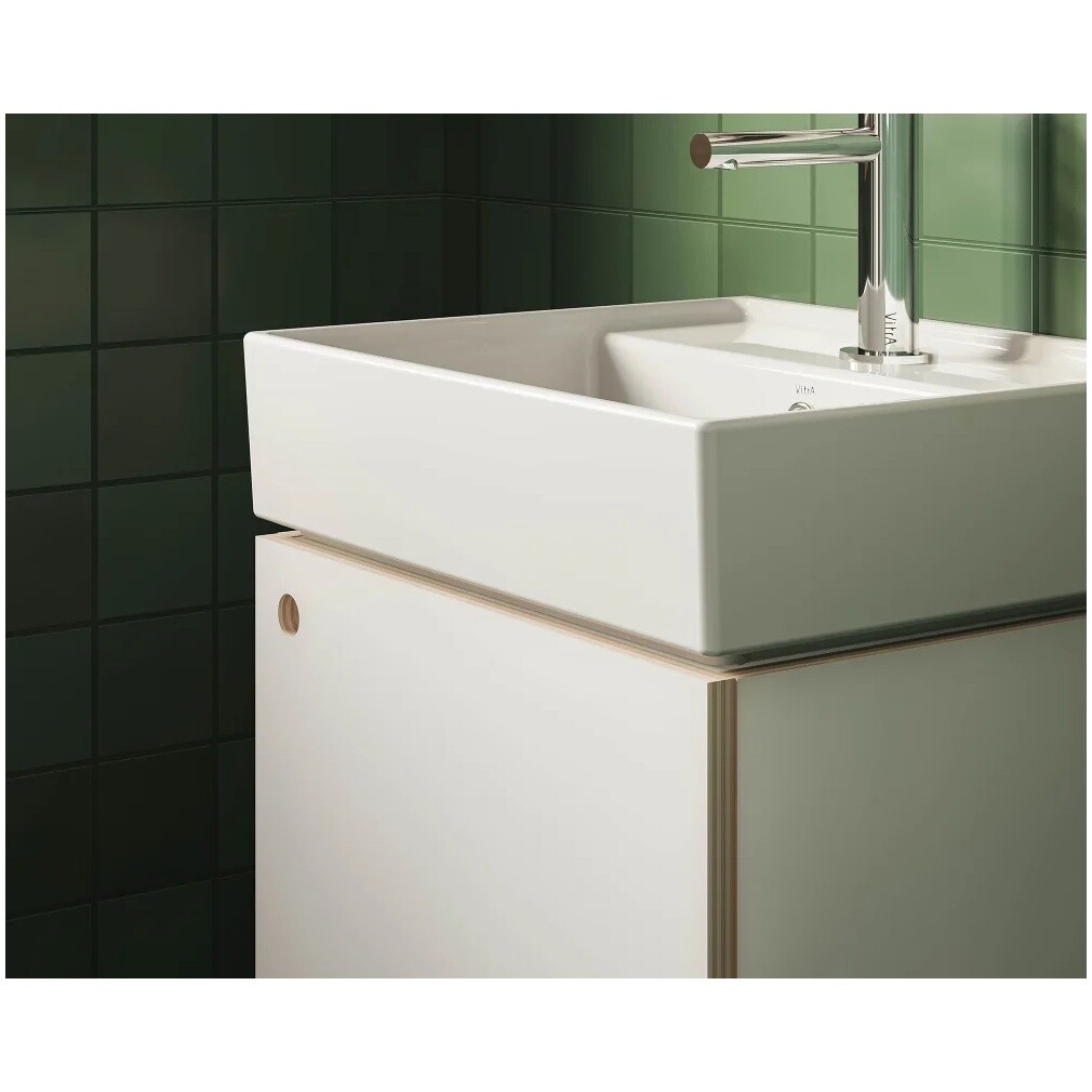 Раковина накладная фарфоровая прямоугольная 38х45 см белая Vitra ArchiPlan 7400B003-0001 - изображение 4