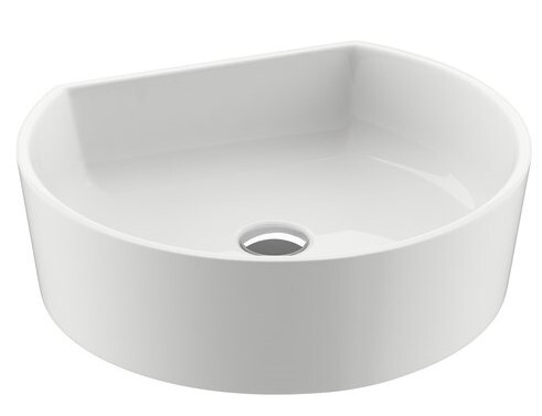 Раковина накладная из литого мрамора белая Ravak Moon 1C XJN01300001
