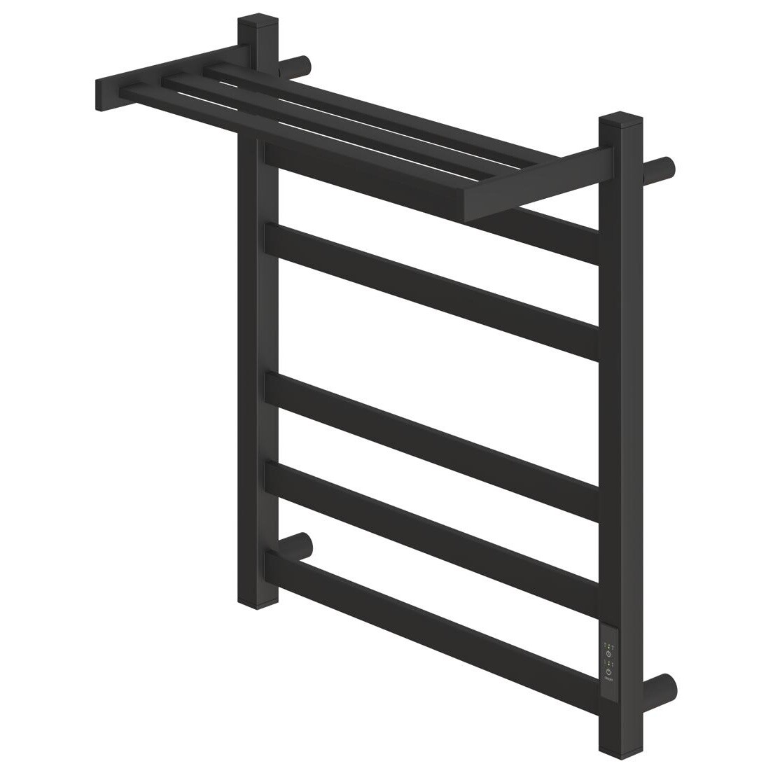 Полотенцесушитель электрический правый с полкой 50х60 см черный Point "Меркурий" PN83856PB П5 - изображение 4
