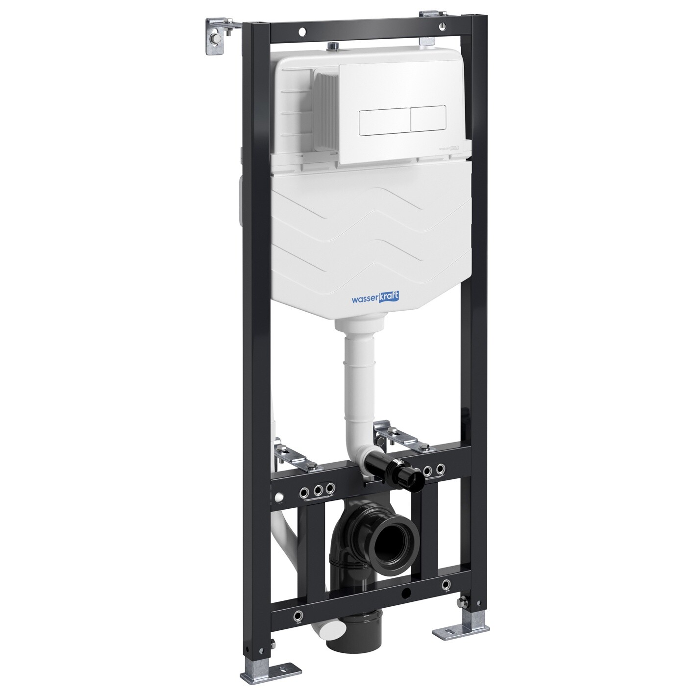 Инсталляция для подвесного унитаза с кнопкой смыва Wasserkraft Aller 10TLT.010.ME.WH03