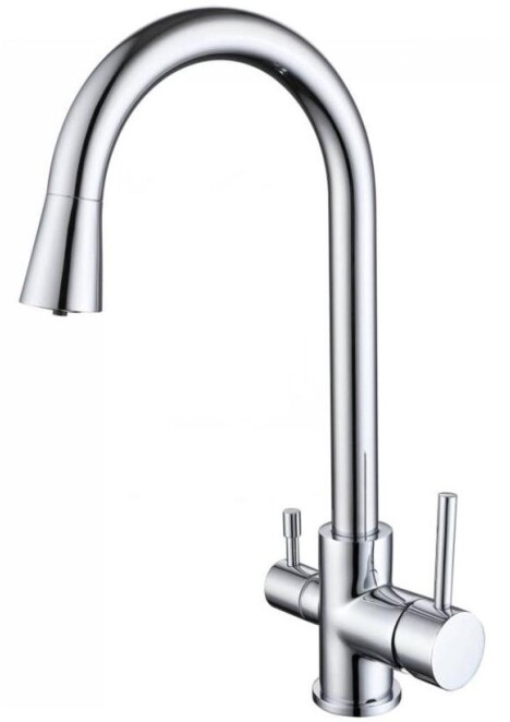Смеситель для кухни с подключением к фильтру воды хром Aquatek AQ1085CR