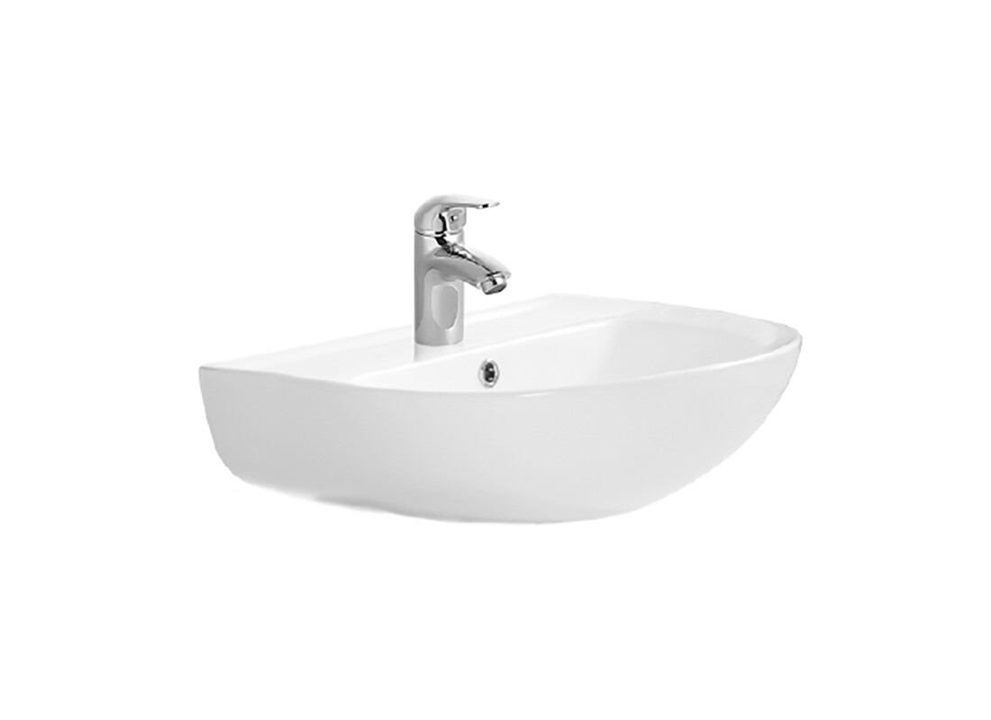 Раковина подвесная фарфоровая полукруглая 44х55 см белая Aquatek AQ5420-00 - изображение 4