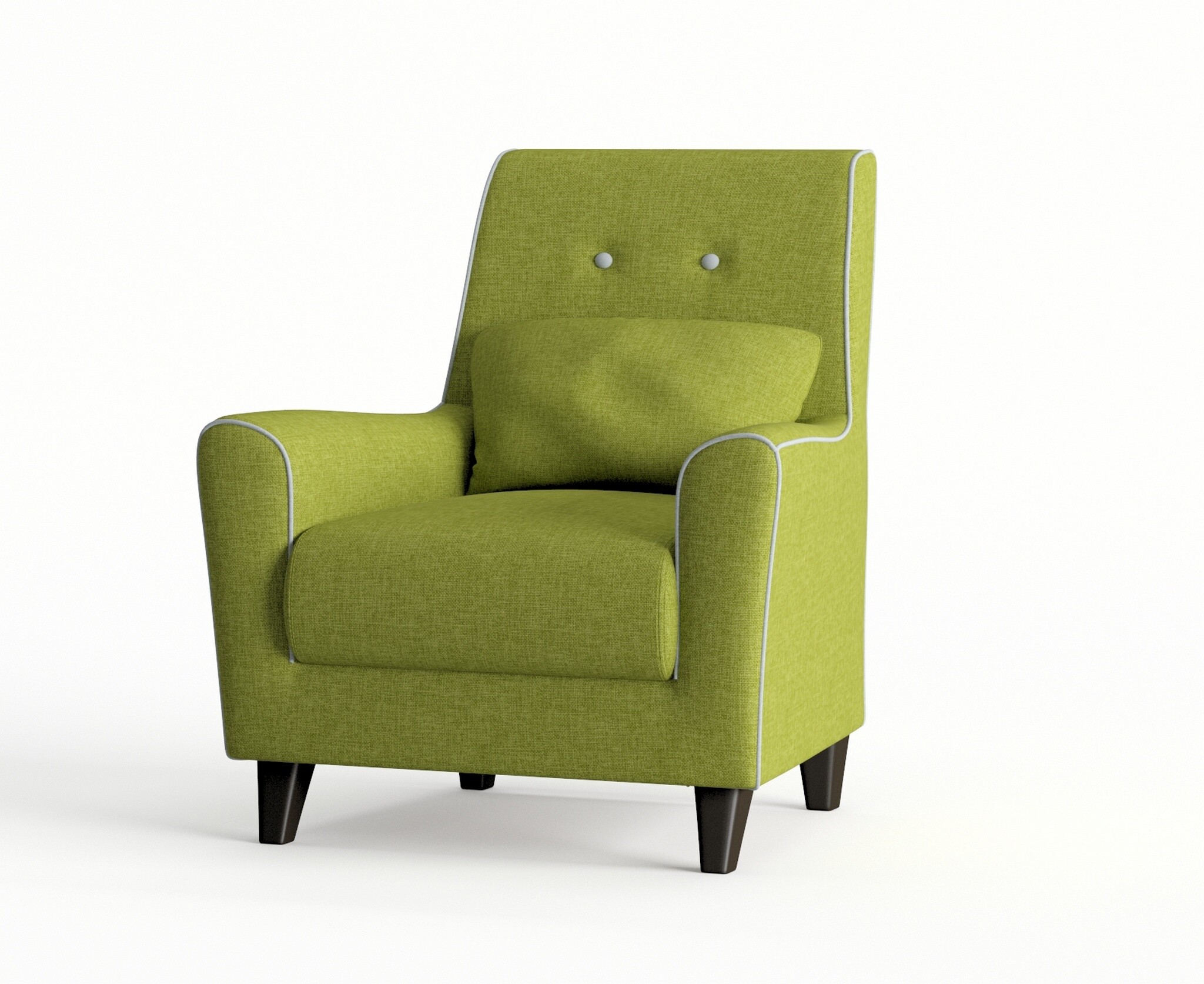 Кресло с мягкими подлокотниками на ножках dream зеленое &quot;Френсис&quot;