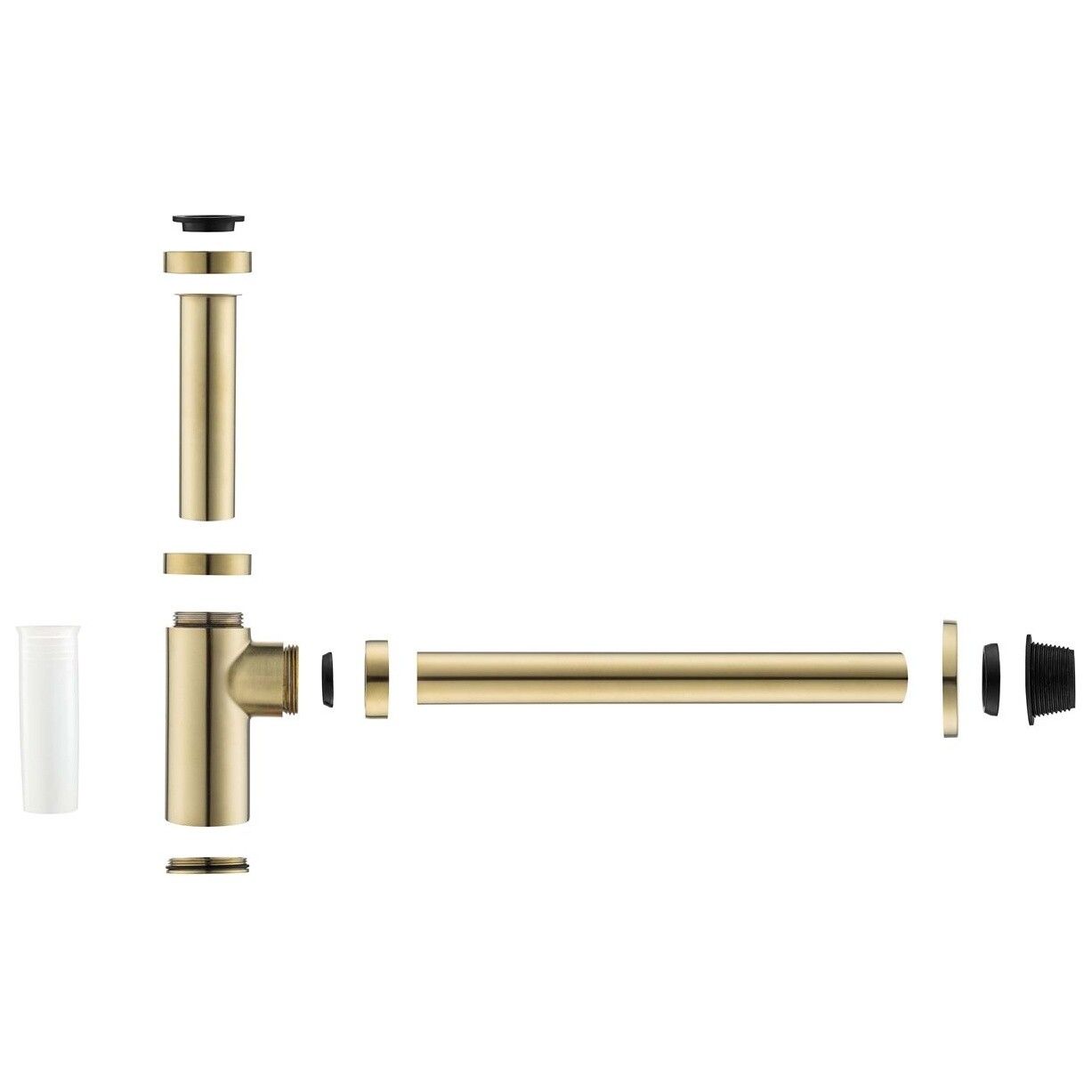 Сифон для раковины шлифованное золото Aquatek AQ6012BG - изображение 4