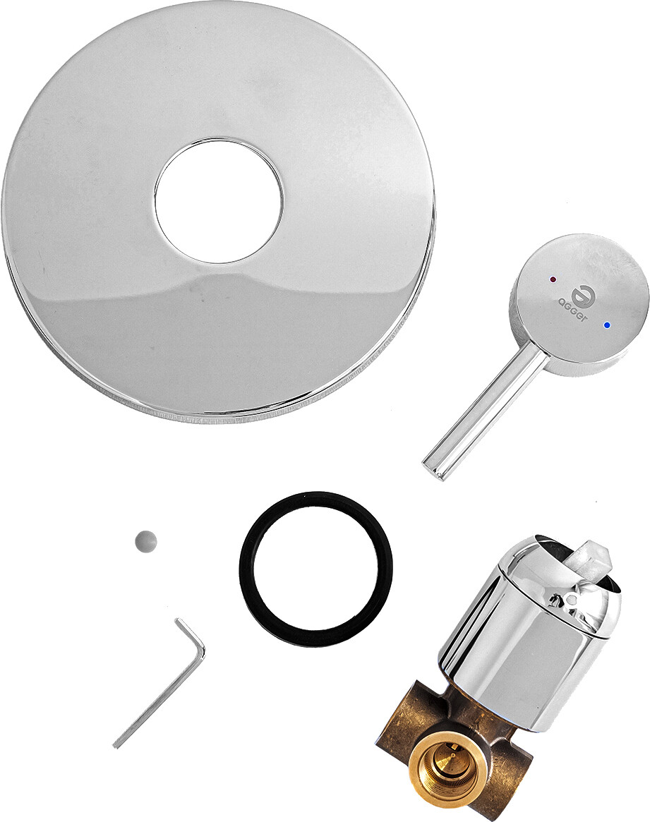 Смеситель для душа встраиваемый однорычажный хром Stworki "Ольборг" OL-07Sd - изображение 4