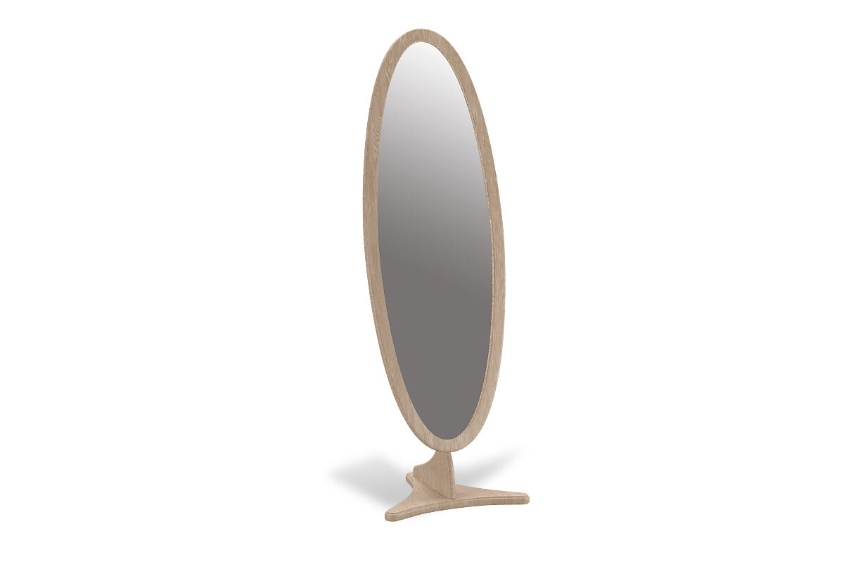 Зеркало напольное овальное жемчужный дуб Fleuron