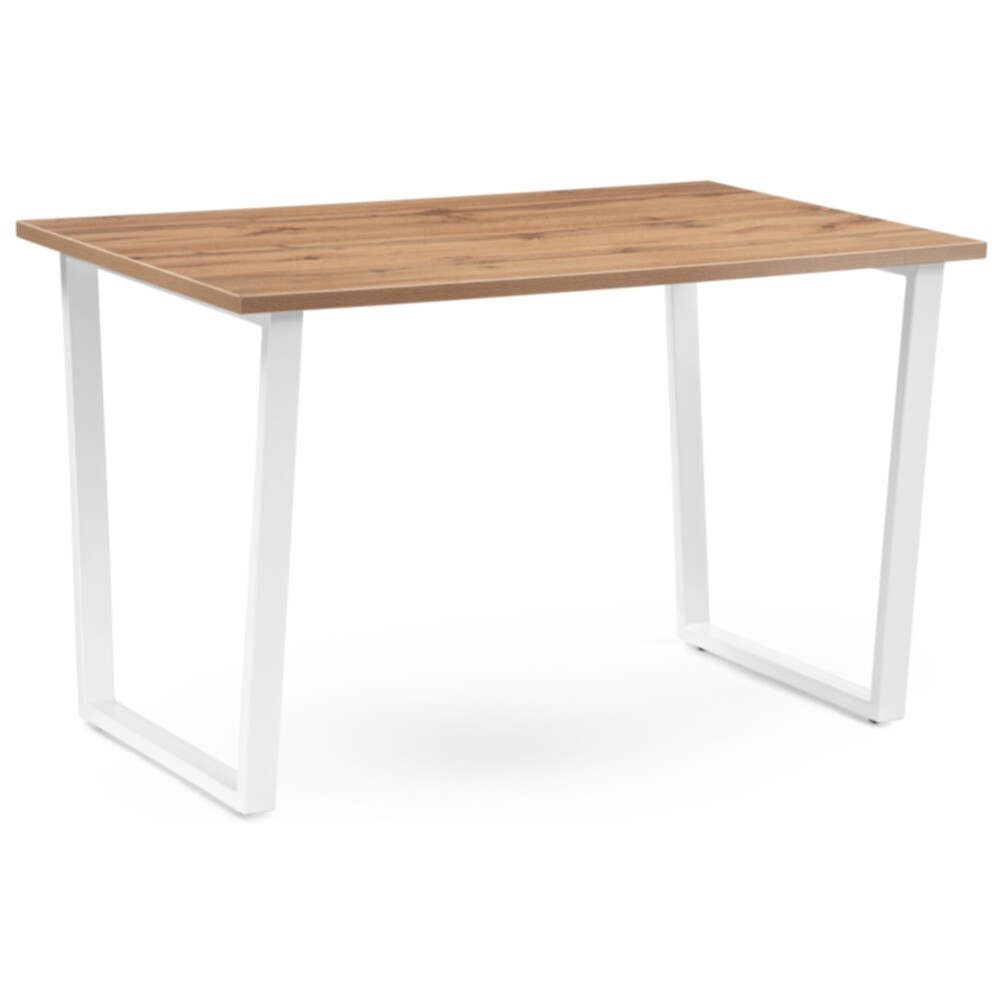 Обеденный стол деревянный 80х140 см дуб вотан, белый &quot;Лота Лофт&quot;