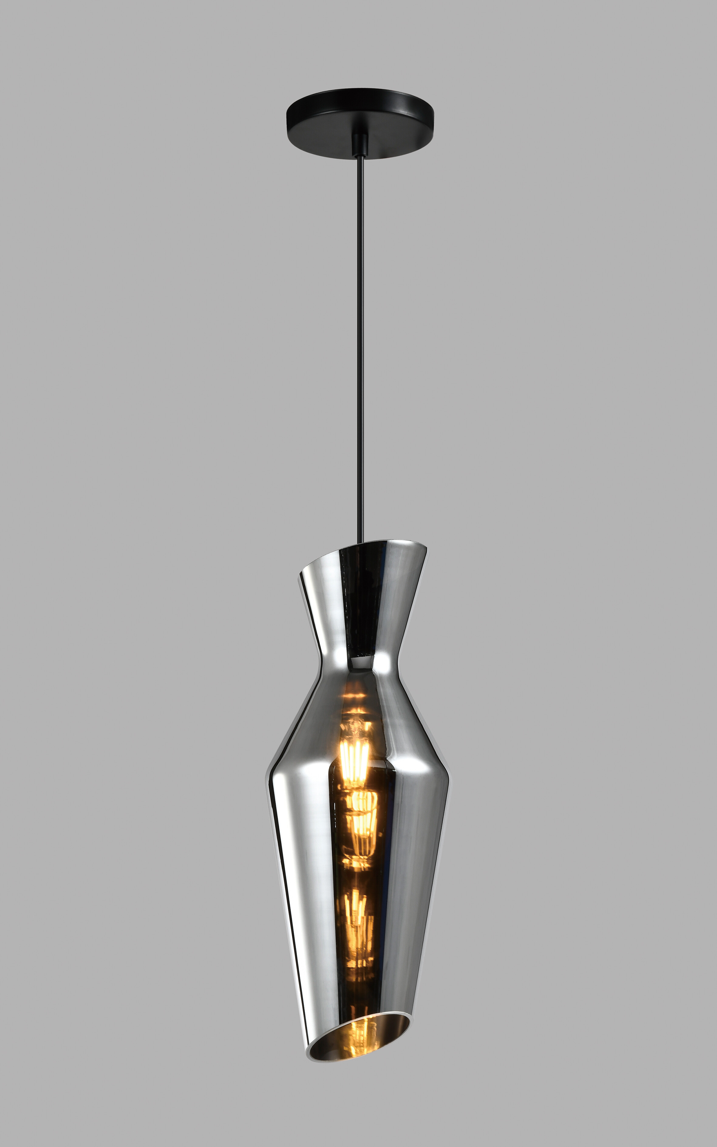 Светильник подвесной серый, черный V10459-1P Bozen УТ000035540