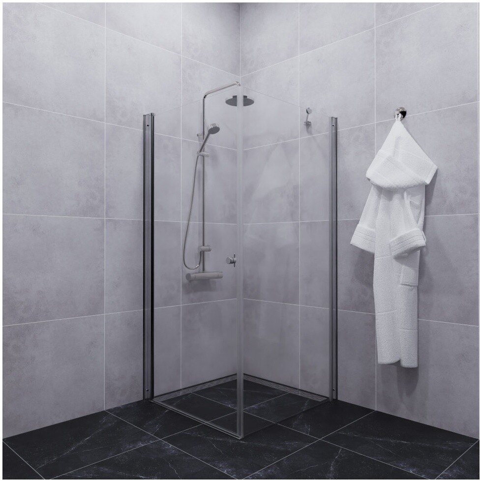 Душевой уголок квадратный 90х90 см хром Triton "Форта-Хром" Щ0000054476 - изображение 6