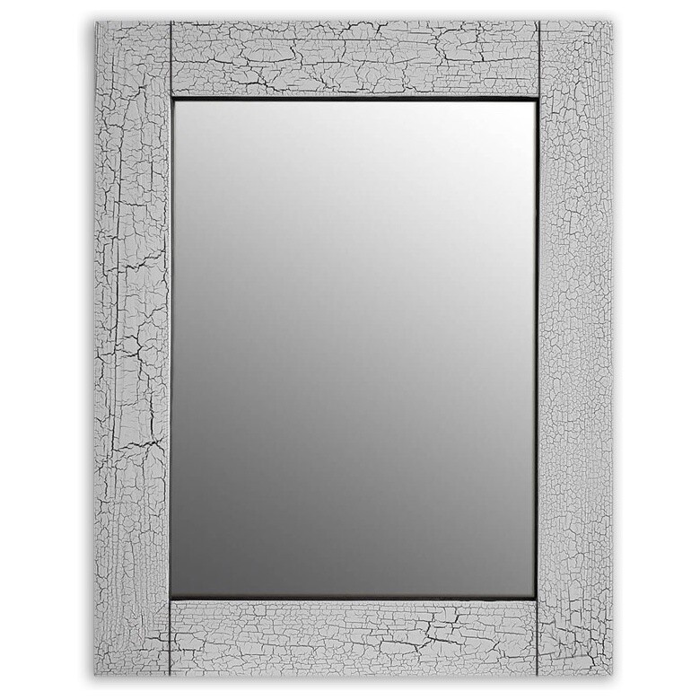 Зеркало настенное прямоугольное 75х110 см серое &quot;Кракелюр Серый&quot;