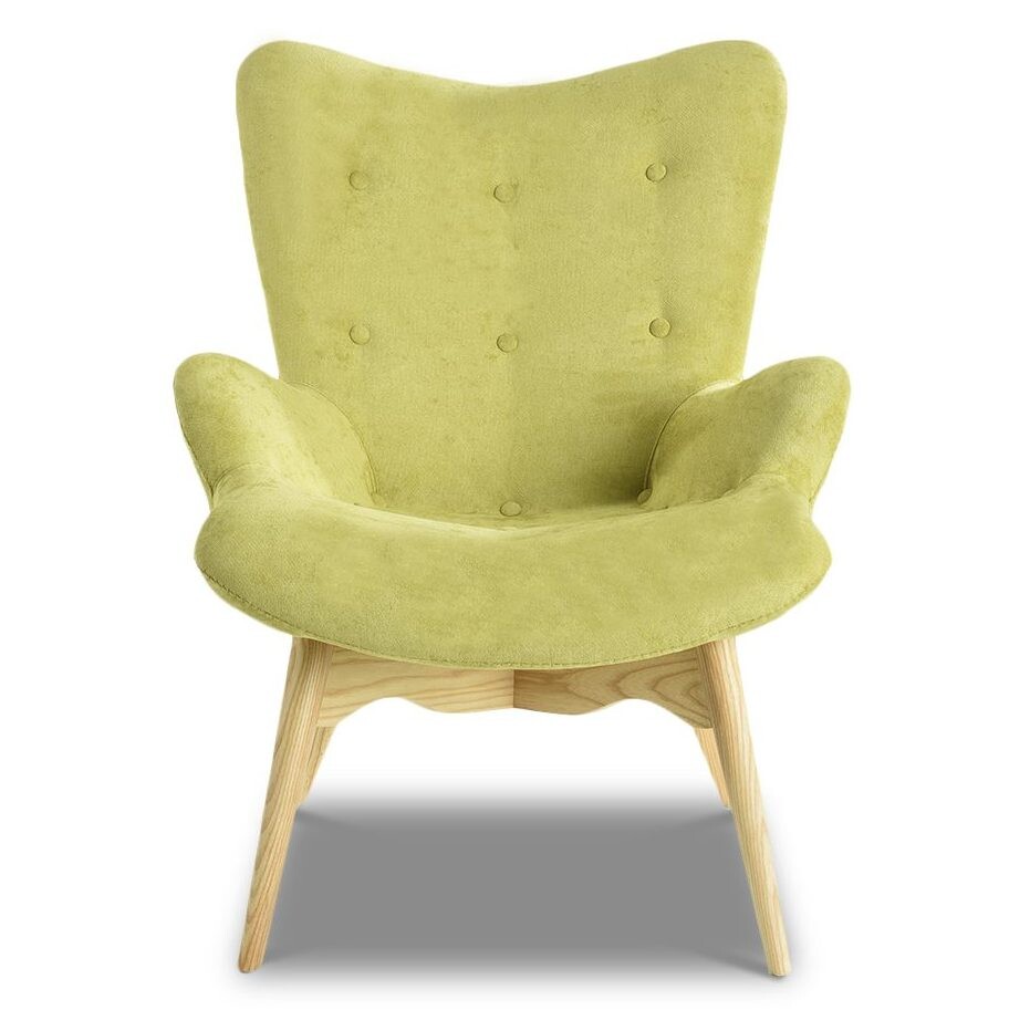 Кресло с мягкими подлокотниками оливковое ESF