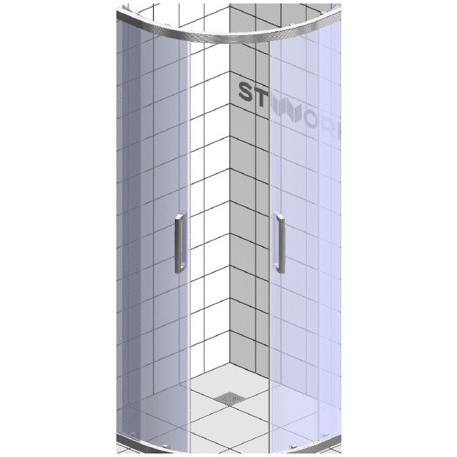 Душевой уголок 80х80 см хром глянец, прозрачное стекло Stworki "Хельсинки" - изображение 45