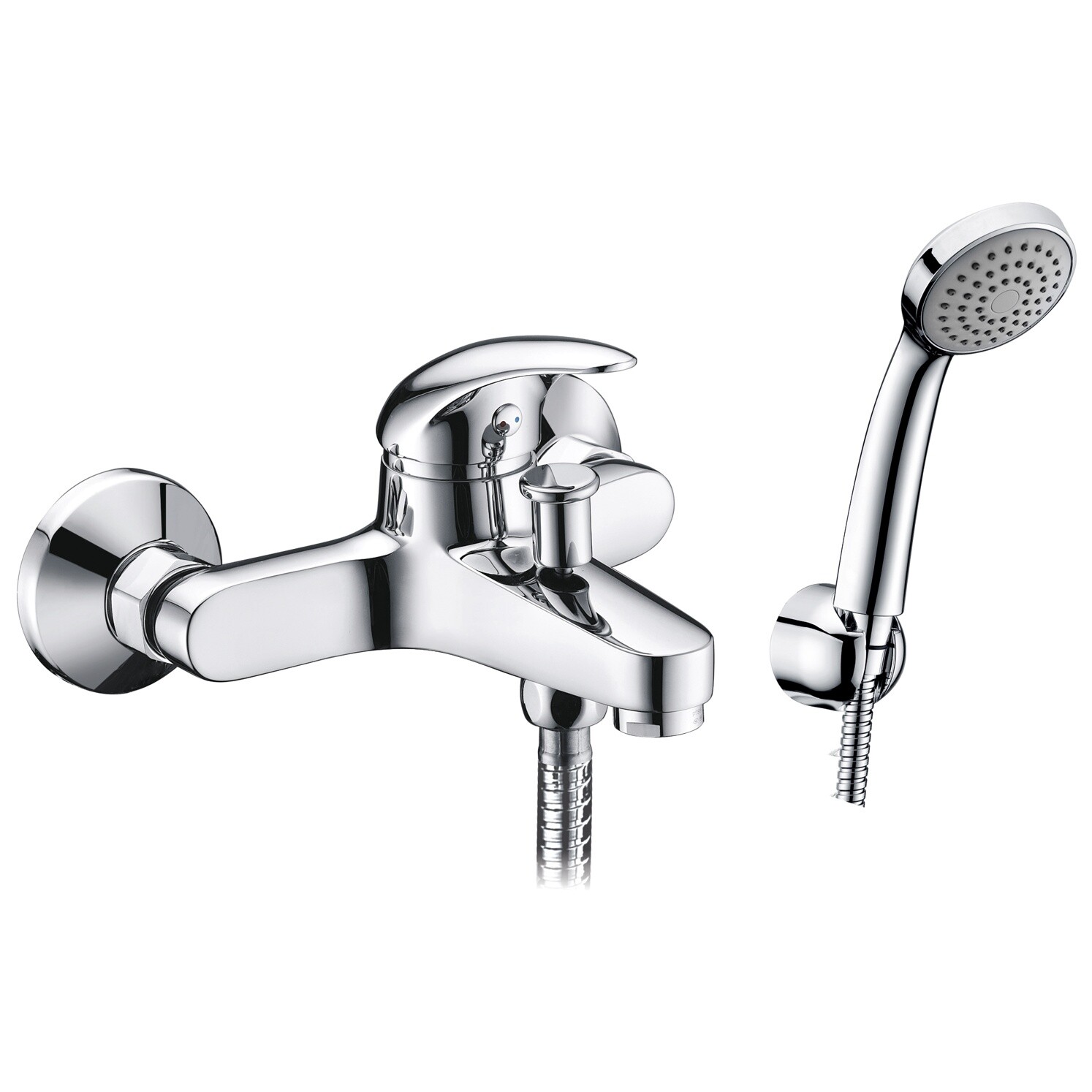 Душевой комплект с лейкой и коротким изливом хром Wasserkraft Isen 2601
