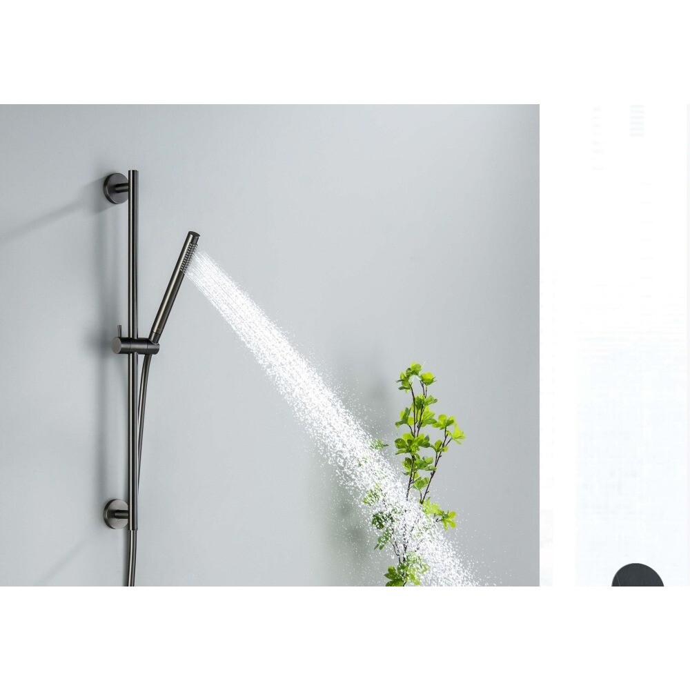 Душевая стойка с ручной лейкой черный хром Aquatek "Европа" AQ2012BGM - изображение 4