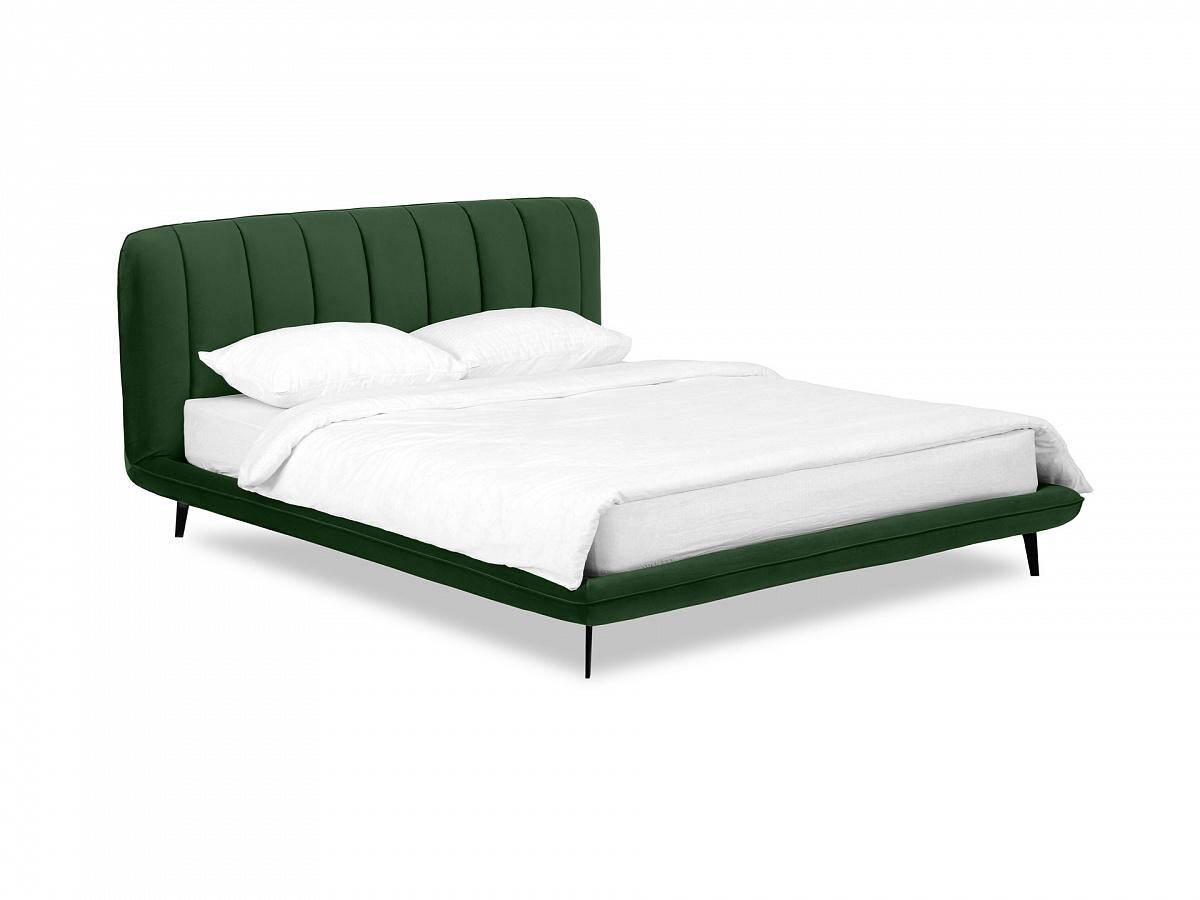 Кровать двуспальная зеленая 160х200 см Amsterdam