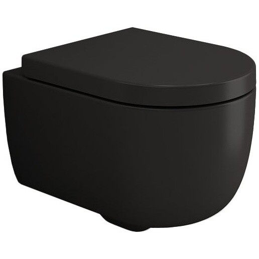 Унитаз подвесной черный Bocchi Parma 1417-004-0129 с инсталляцией 8010-1000 (T02-2113) - изображение 6