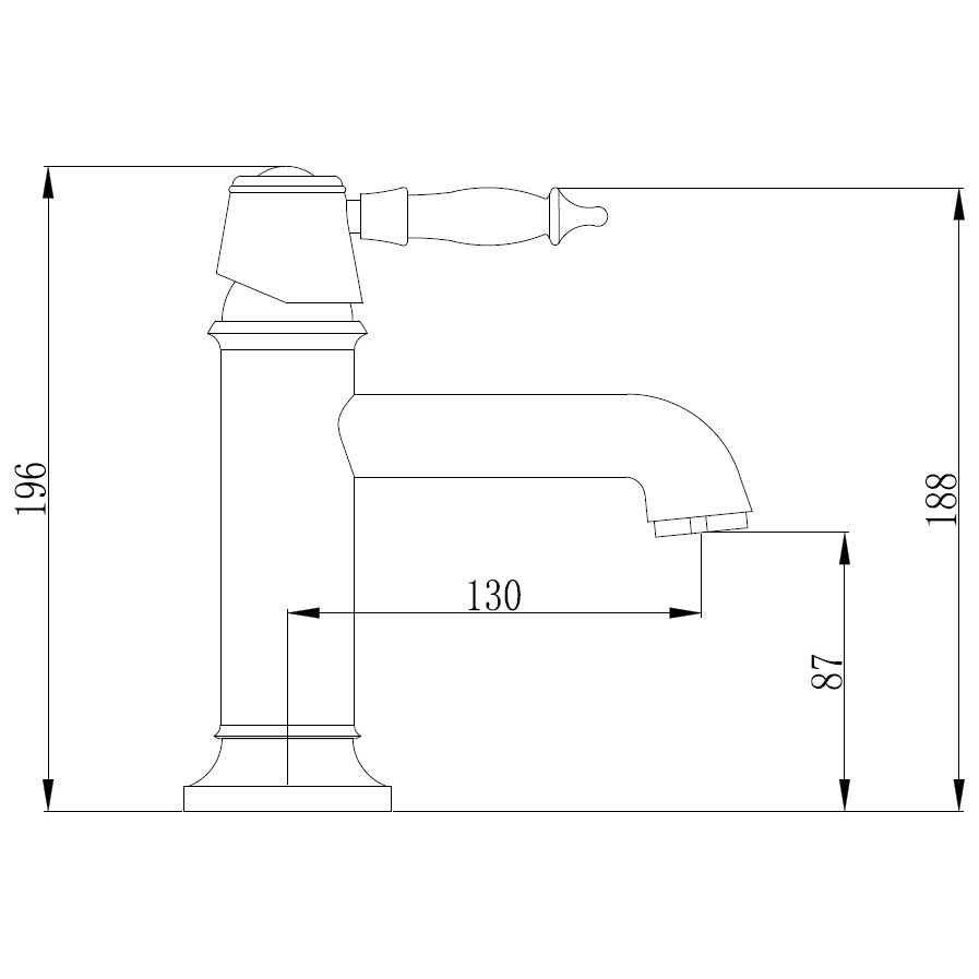 Смеситель для раковины однорычажный черный Boch Mann Marbella Nero BM8728 - изображение 34