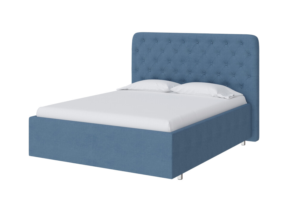 Кровать односпальная 90х190 см голубая Classic Large