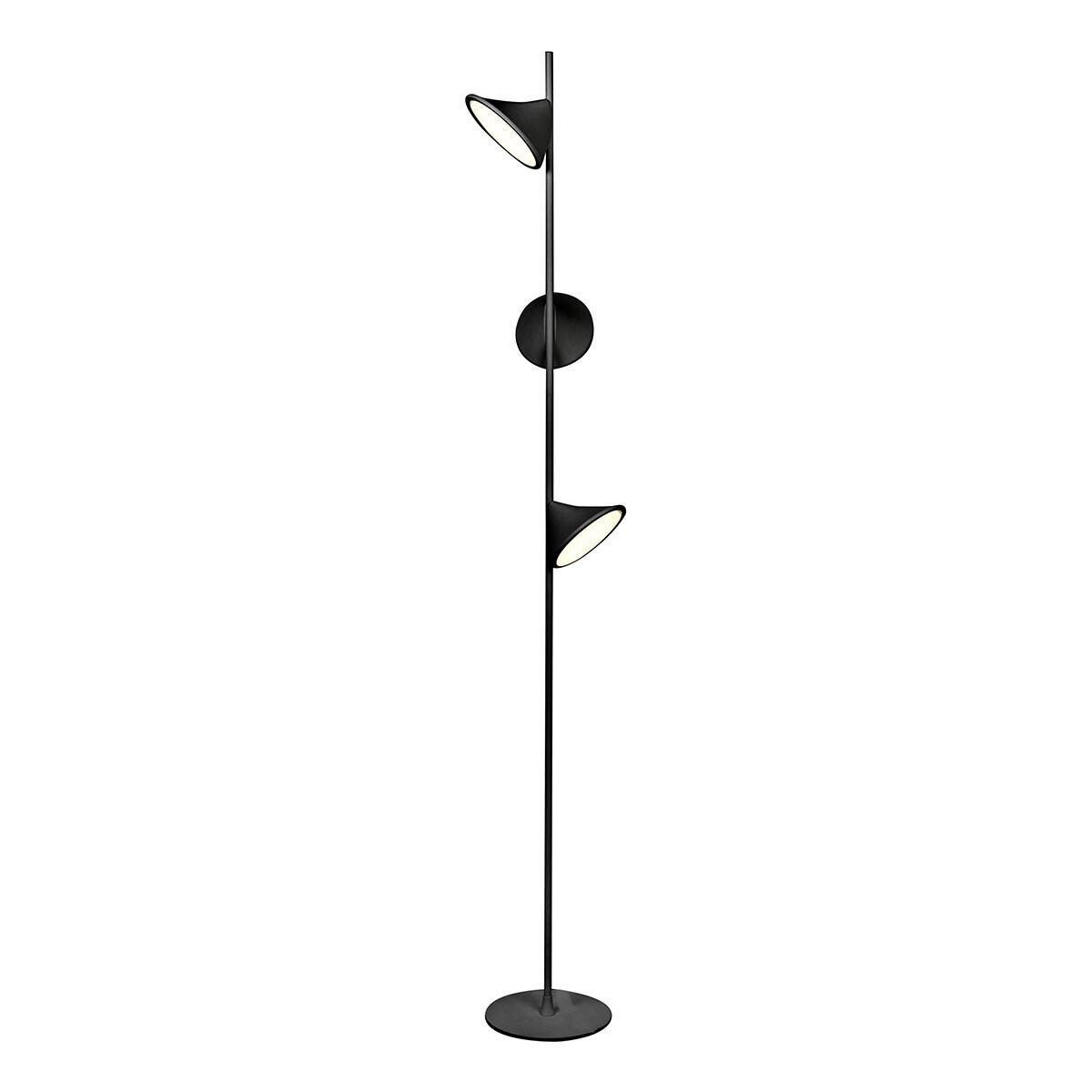 Торшер светодиодный на 3 лампы черный Syzygy F010230 BK