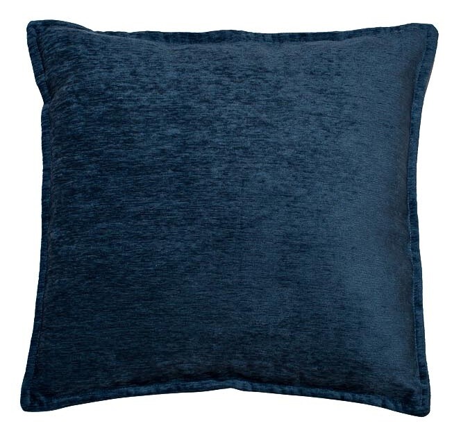 Подушка квадратная шинилл синий 45х45 см