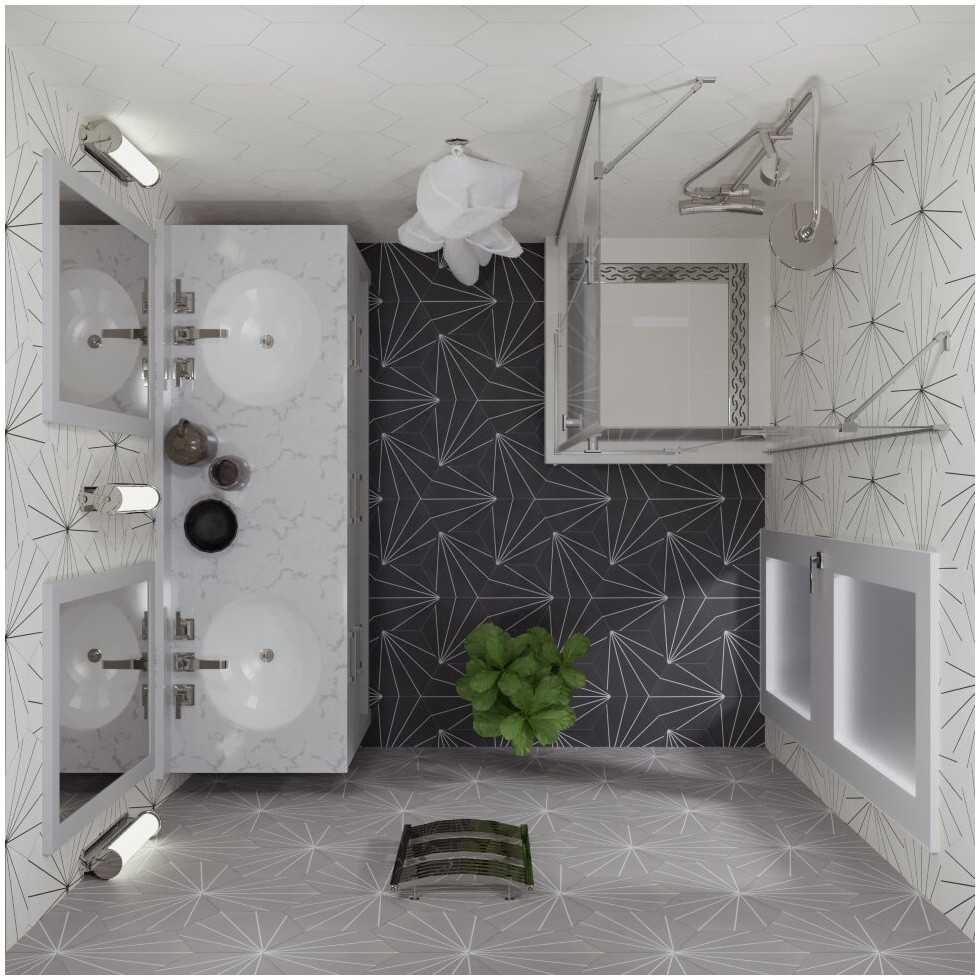 Душевой уголок квадратный 90х90 см хром Triton "Дельта-Хром" Щ0000054216 - изображение 5