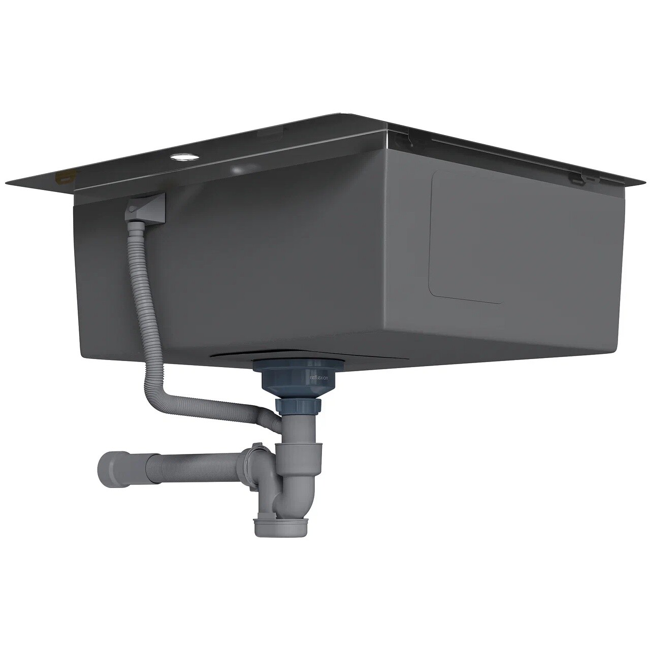 Сифон для кухонной мойки с выпуском полированная сталь Reflexion Arno RX3001SS - изображение 7