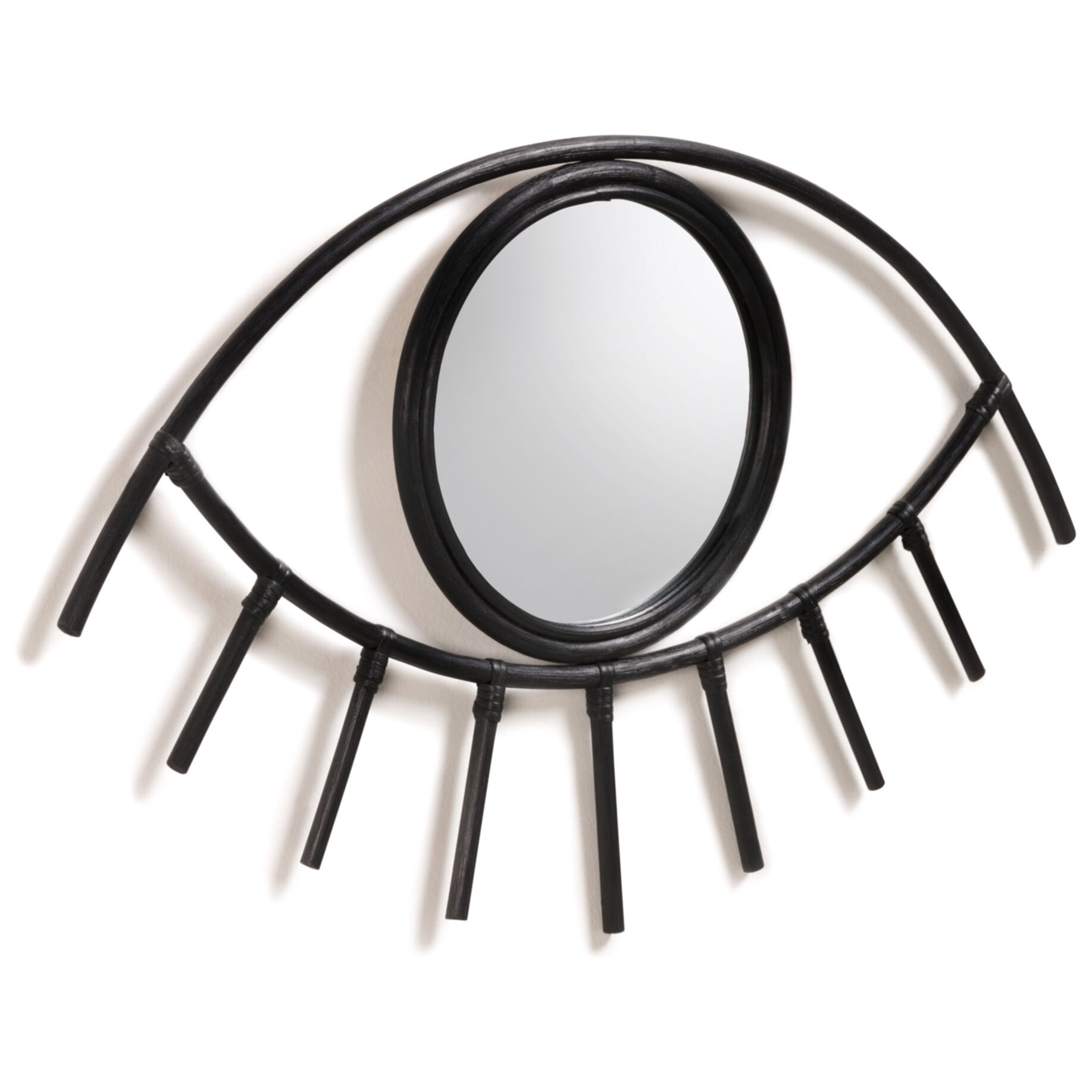 Зеркало в виде глаза настенное черное Maela от La Forma