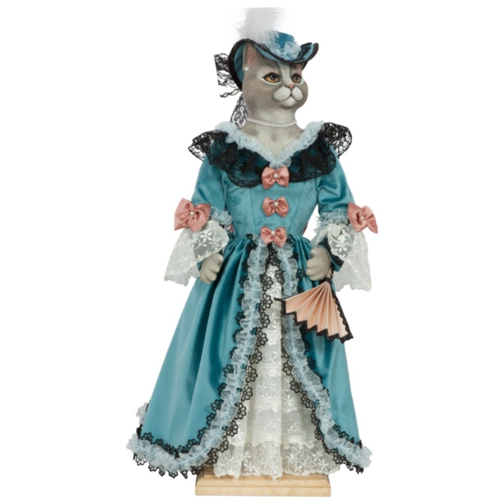 Кукла коллекционная мраморная 66 см голубая &quot;Кошка Элеонора&quot;