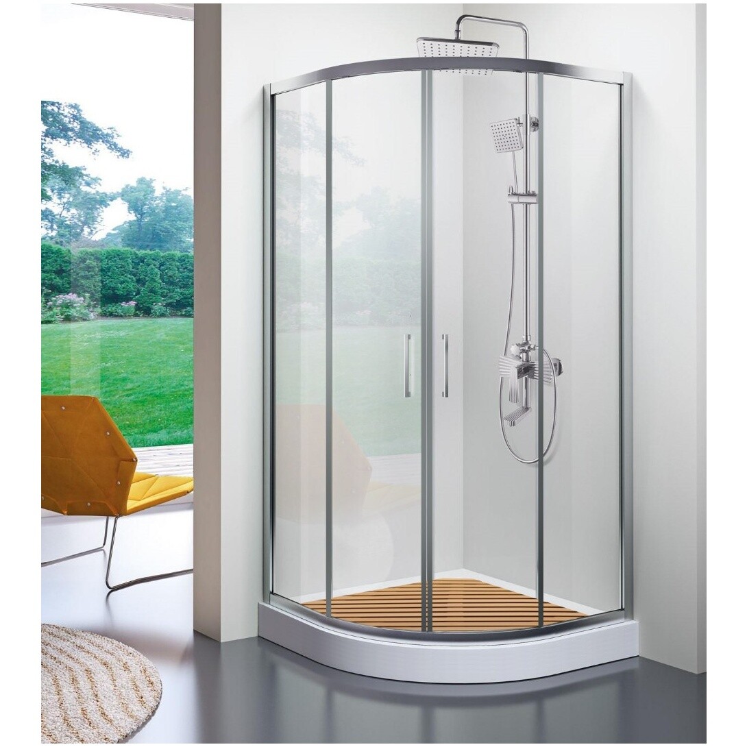 Душевой уголок четверть круга 100x100 см хром Cerutti SPA Viva 100 - изображение 7