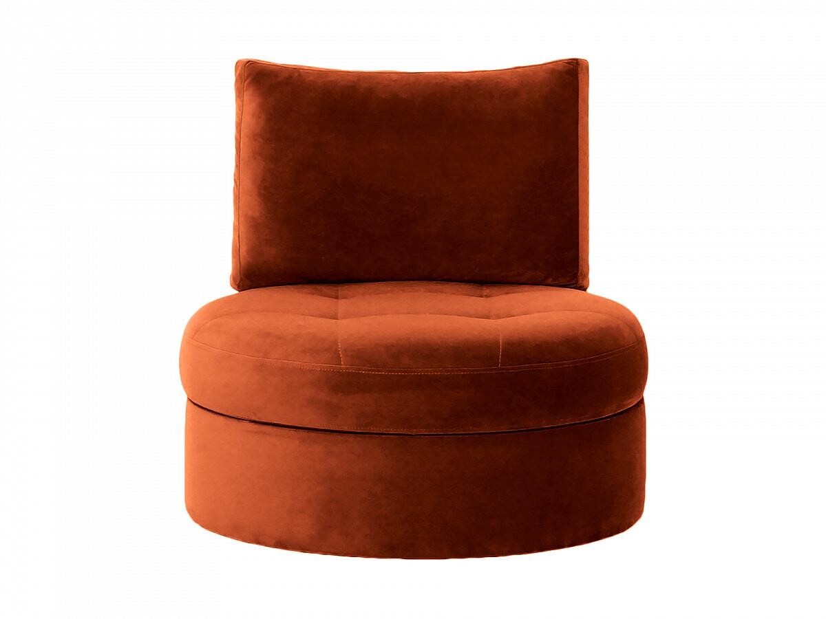 Кресло круглое мягкое оранжевое WingRound