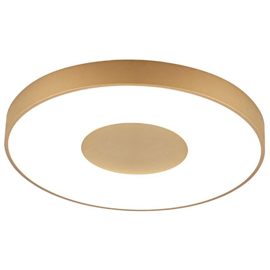 Светильник потолочный светодиодный круглый 65 см золото Coin 8036