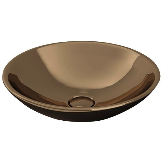 Раковина фарфоровая круглая 40 см золотая Bocchi Venezia 1120-402-0125