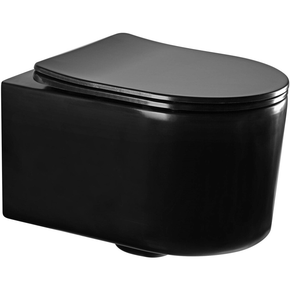 Сиденье для унитаза с микролифтом черное Aquatek AQ0204-MB - изображение 4